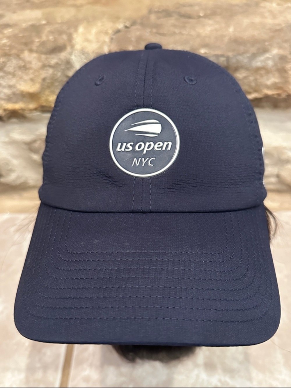 American Needle US Open NYC Baseball Cap in Navy and Light Gray